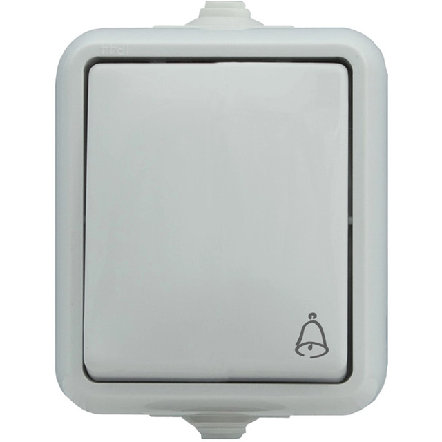 Doorbell button, IP44 Series: HYDRO Color: WHITE