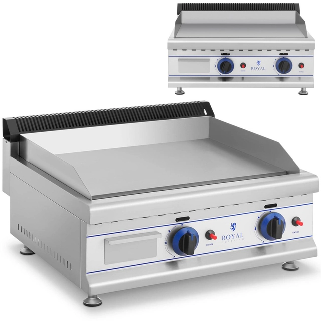 Doppelter glatter Gasgrill für LPG / Propan-Butan-Gas 2 x 3000 W 30 mbar