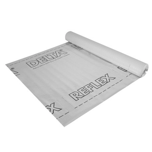 Dorken Delta Reflex foglio di barriera al vapore in alluminio 1.5x50m