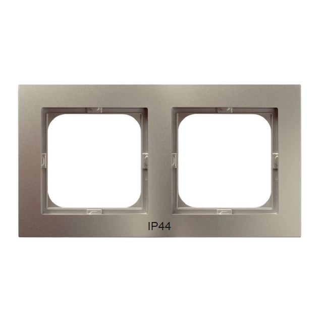 Double frame for IP-44 switches