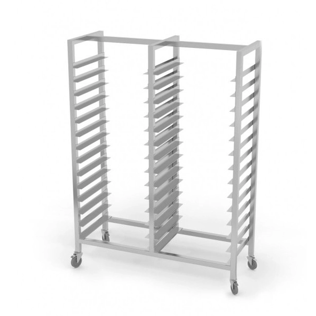 Double mobile rack for GN containers and baking trays 1405 x 540 x 1800 mm POLGAST 372122-K 372122-K