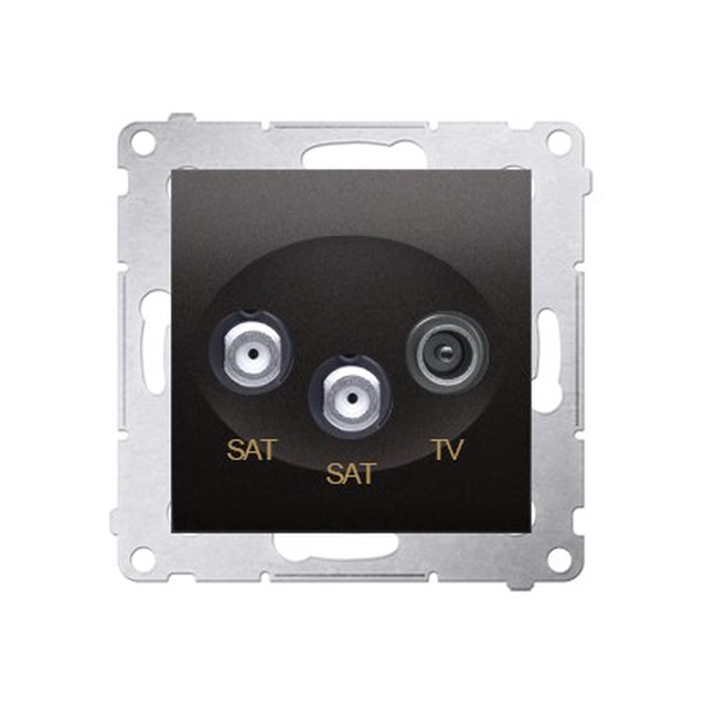 Double satellite socket RTV-SAT-SAT, anthracite Simon54