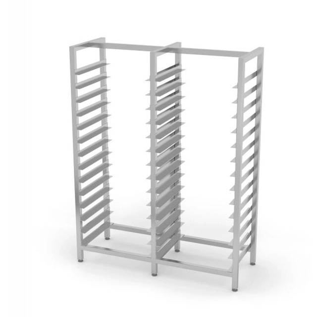 Double shelf for GN containers and baking trays 1405 x 540 x 1800 mm POLGAST 372110 372110