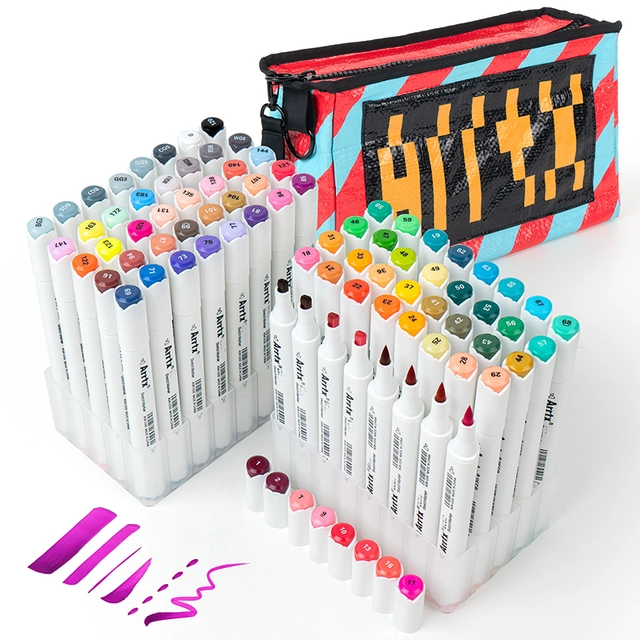 Arrtx Double-sided Marker Pens Oros, 80 Colours - merXu - Negotiate prices!  Wholesale purchases!
