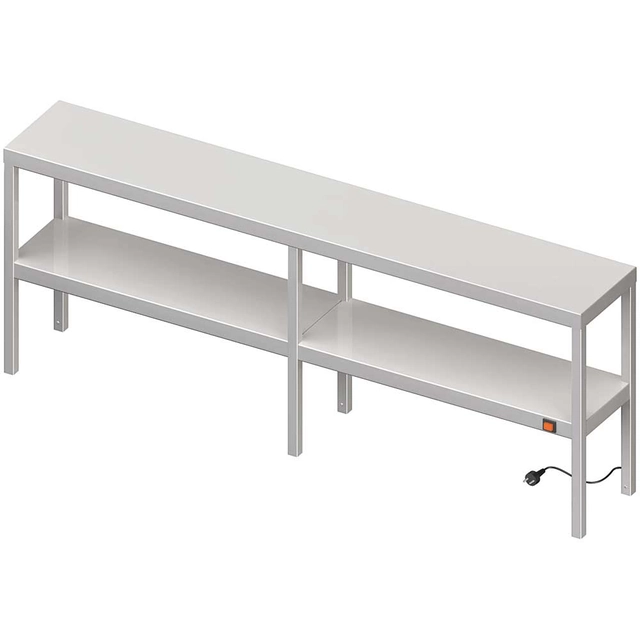 Double table heating extension 1500x400x700 mm