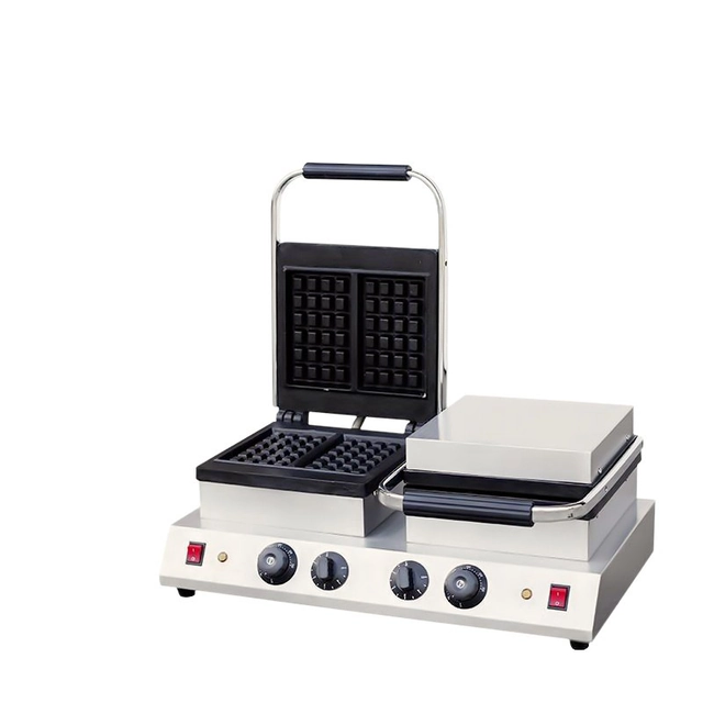 Double waffle maker, 2x 220x170 mm, timer, PG60W, Amitek