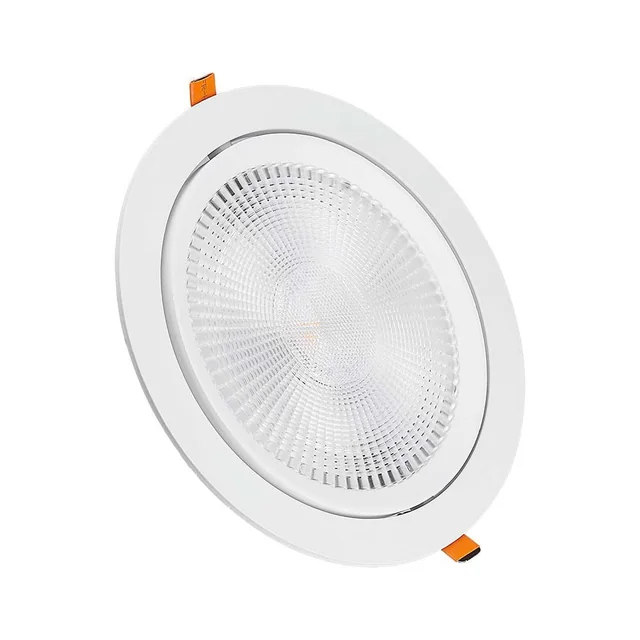 Downlight LED orientable - Samsung - IP20 - Blanc - 10W - 1060 Lumens - 6400K - 5 Années