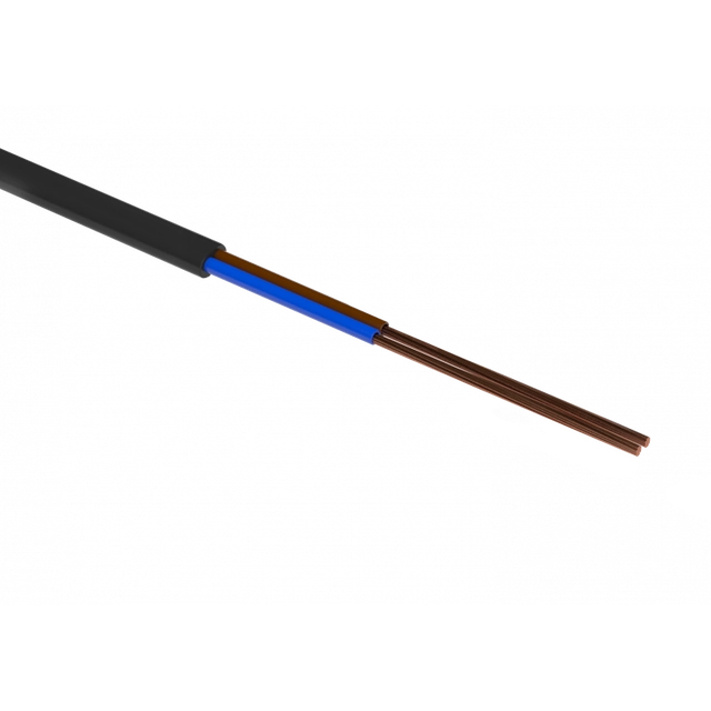 Draadstreng OMYp 2x1,5 300/300V (km) ZWART