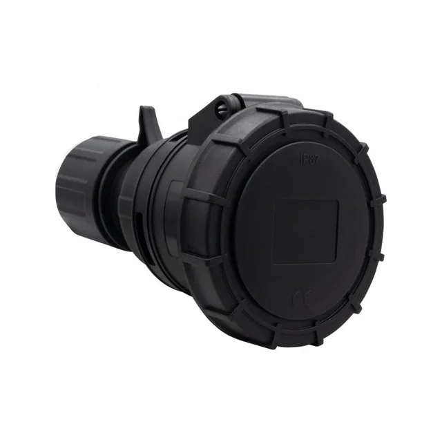 Draagbaar stopcontact 16A/5P 380V-415V /FE/ IP67 zwart F7.0166