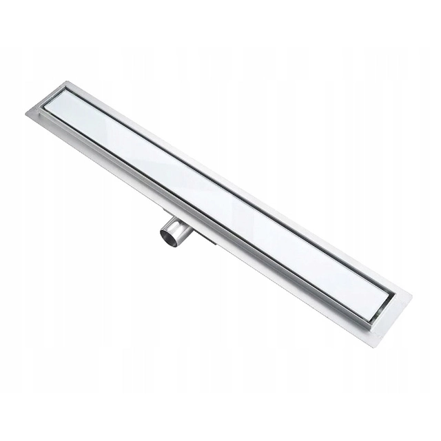 DRAIN LINÉAIRE DRAIN SLIM VERRE BLANC 100 cm