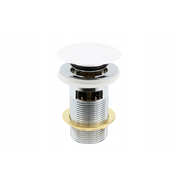 DRAIN PLUG CLICK CLICK 5/4 WITH OVERFLOW WHITE