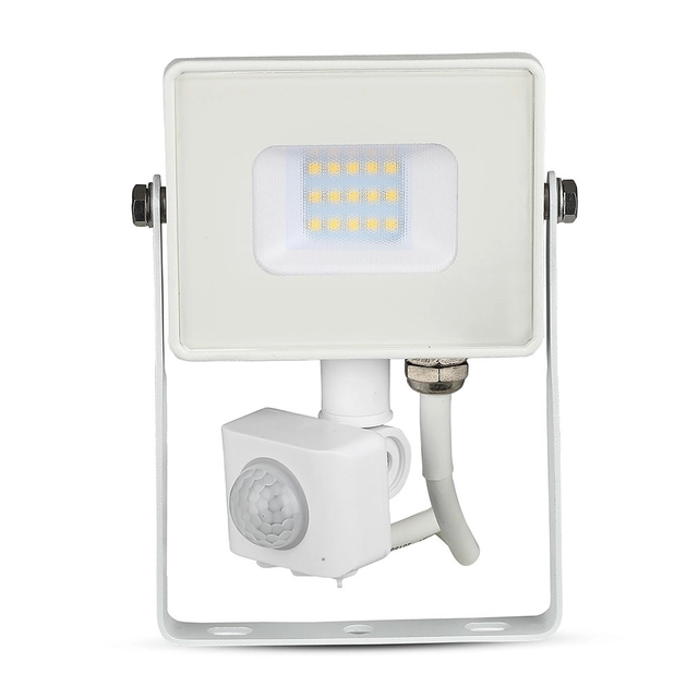 Drehbare LED-Flutlichter mit PIR-Sensor - Samsung - IP65 - Weiß - 10W - 800 Lumen - 4000K - 5 Jahre