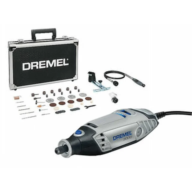 Dremel 3000-3/45 електрически прав шлайф 230 V | 130 W | 10000 до 33000 RPM | 3,2 mm | В куфар