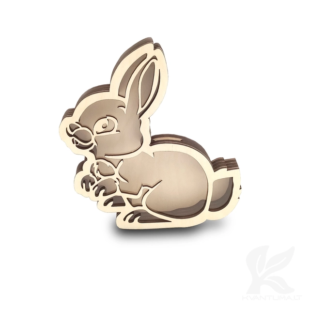 Drevený sporiaci zajačik - darček pre dieťa, Veľká noc