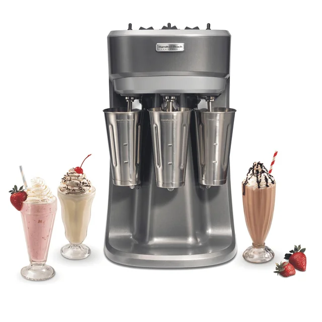 Drievoudige mixer, cocktailmaker voor frappecocktails en milkshakes, HMD400P-CE, Hamilton Beach Commercial