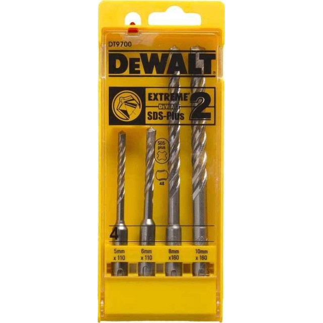 Drill set DeWalt DT9700-QZ, SDS-plus, 4 pcs.