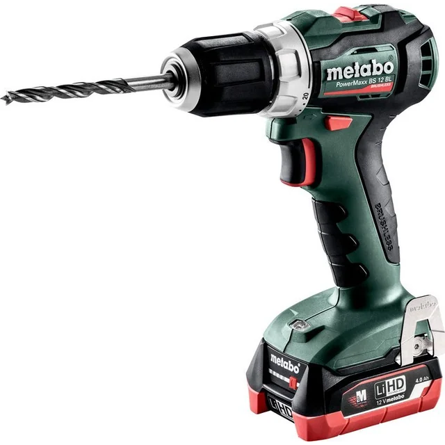 Дриль/шуруповерт Metabo PowerMaxx BS 12 BL 12 V 2 x батарея 4 Ah