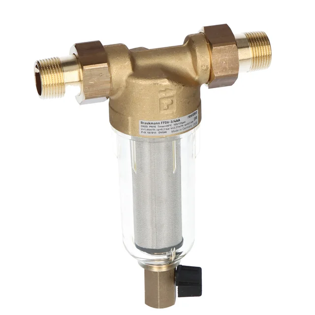 Drinking water filter HAV832 mini-plus, 3/4", with rinsing function