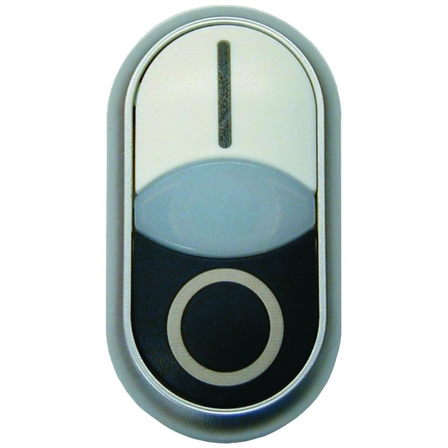 Drive M22-DDL-WS-X1/X0 illuminated double push-button with spring return