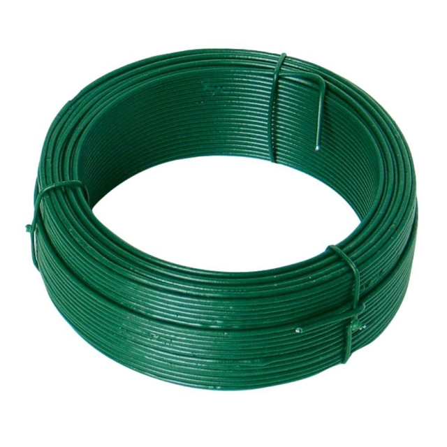 Drôt oceľový, priemer.1,8mm, 50m, PZ + PVC zelené