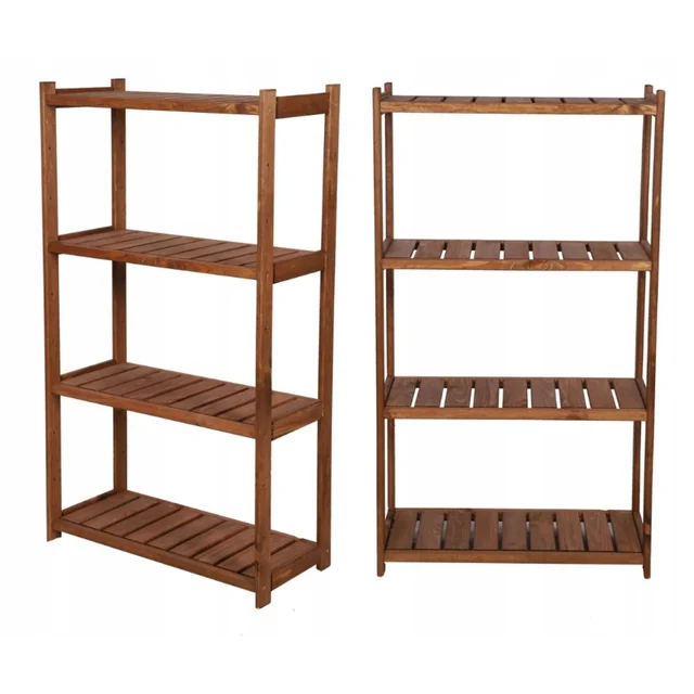 Дървен рафт за килер LSR 4 shelves Br