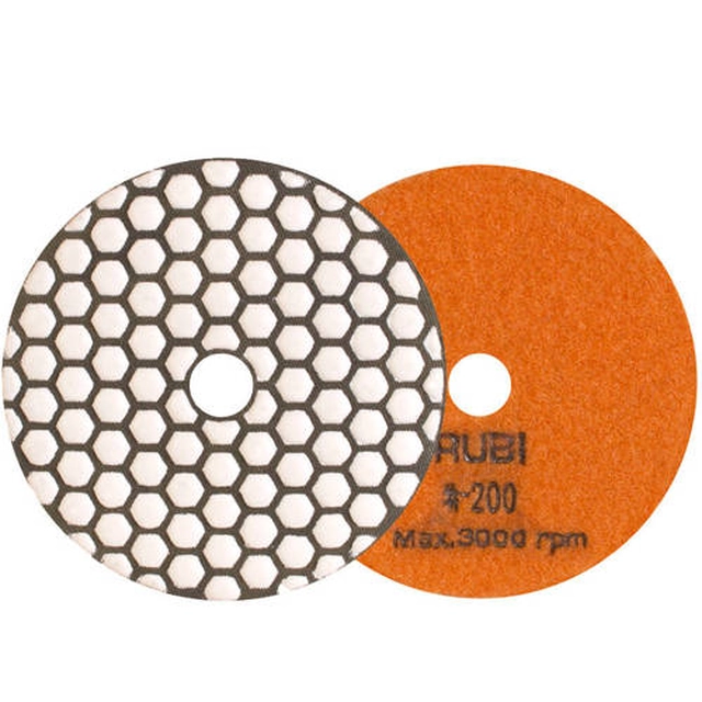 Dry polishing disc 100mm GR200 Rubi 62972