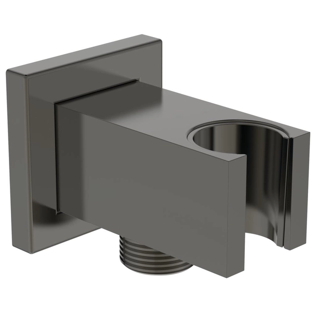 Държач за слушалка за ръчен душ Ideal Standard IdealRain, Cube с конектор, Magnetic Grey