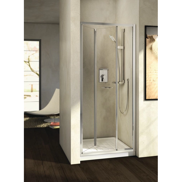 Drzwi prysznicowe Ideal Standard Kubo - 80 cm - łamane - szkło transparentne