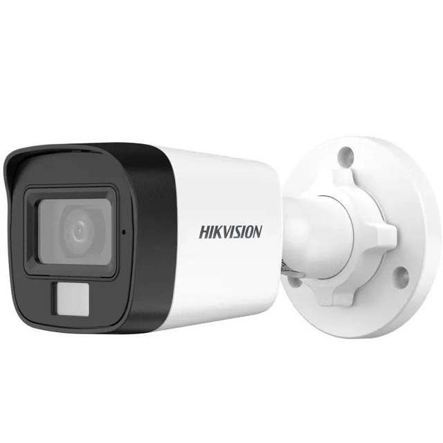 Dual Light novērošanas kamera 5MP, objektīvs 2.8mm, IR 25m, WL 20m, Mikrofons — Hikvision — DS-2CE16K0T-LPFS-2.8mm
