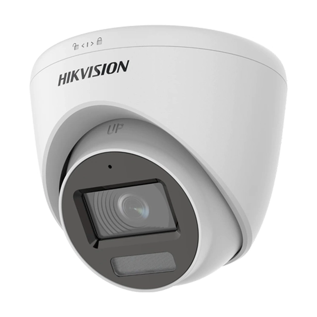 Dual Light övervakningskamera 2MP, lins 2.8mm, IR 40m, WL 20m, Mikrofon - Hikvision - DS-2CE78D0T-LFS-2.8mm