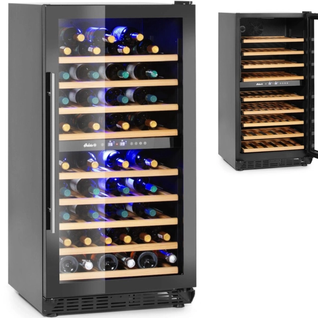 Dual-zone wine cooler for 72 bottles 232 l 110 W