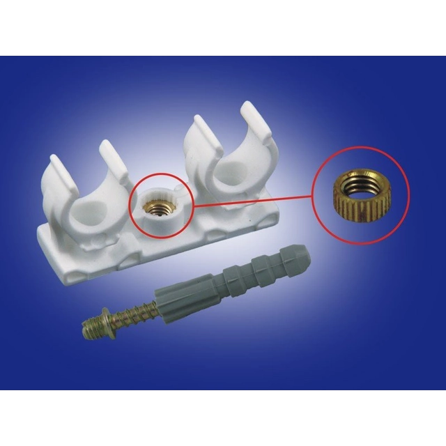 Dubbele handgreep met dubbele schroefdraad 16-18mm online (10szt in pakket)