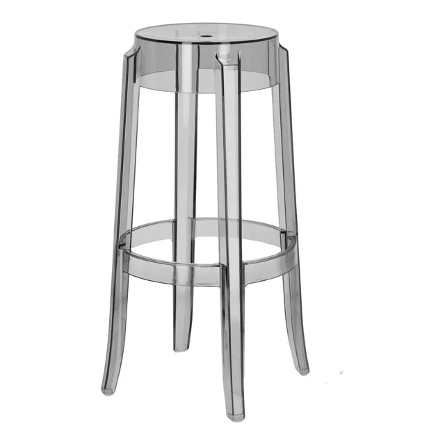 Duch stool, gray transp. 75cm