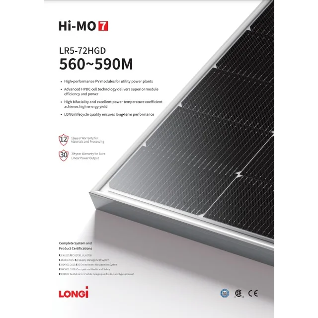 DUGI LR5-72HGD-565M (BIFACIAL)