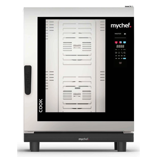 Dujinė kombinuota garų orkaitė | automatinė plovimo sistema | 10xGN2/1 | 35 kW | 230 V | „Mychef COOK MASTER“ 102G