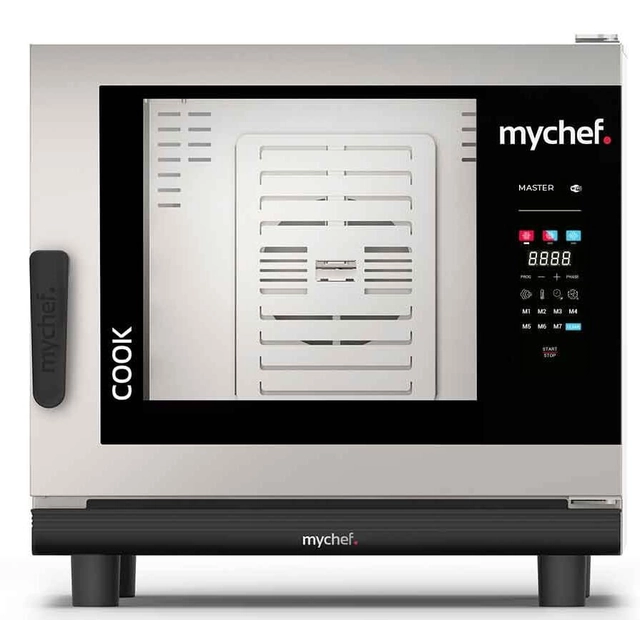 Dujinė kombinuota garų orkaitė | automatinė plovimo sistema | 6xGN1/1 | 13 kW | 230 V | „Mychef COOK MASTER“ 061G