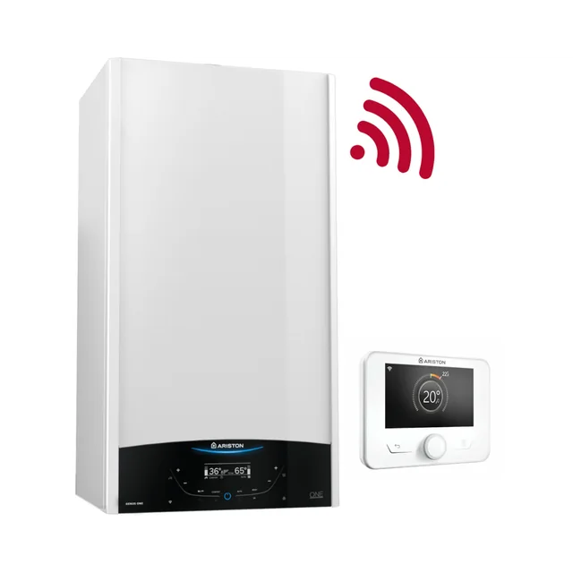 Dujinis kondensacinis katilas Ariston Genus One+ NET, 30 Wi-Fi, your momentiniu karšto vandens paruošimu