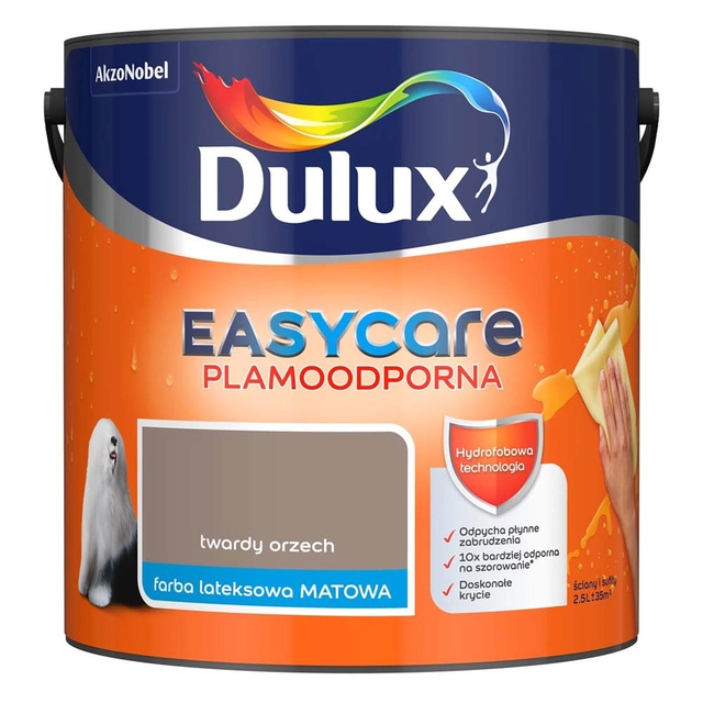 Dulux EasyCare barva na tvrdý ořech 2,5 l