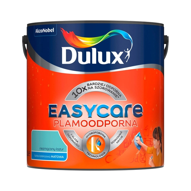 Dulux EasyCare Farbe ungestört azurblau 2,5 l