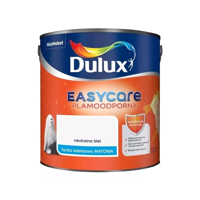 Dulux EasyCare neutral vit färg 5L