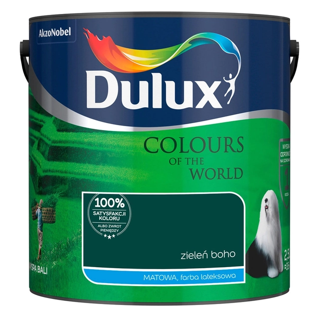 Dulux Kolory Świat емулсия бохо зелено 2,5 л