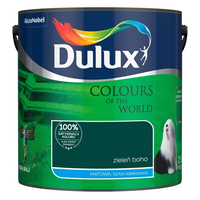 Dulux Kolory Świat emulsija boho žalia 2,5 l