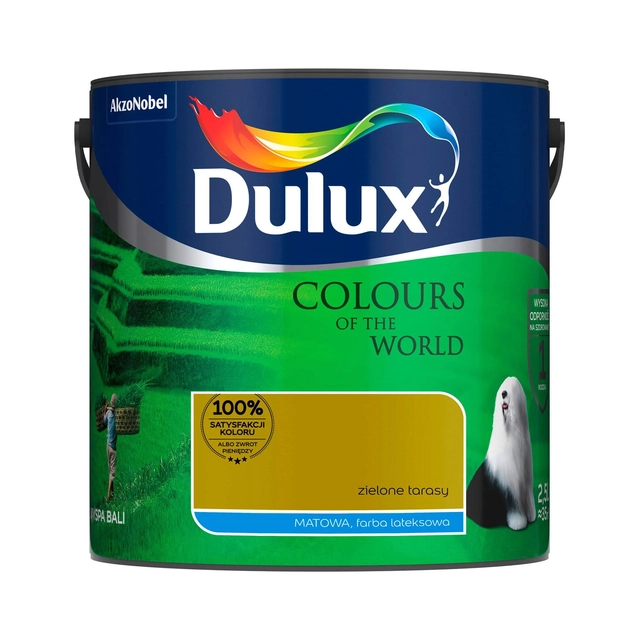 Dulux Kolory Świat emulsinės žalios terasos 2,5 l