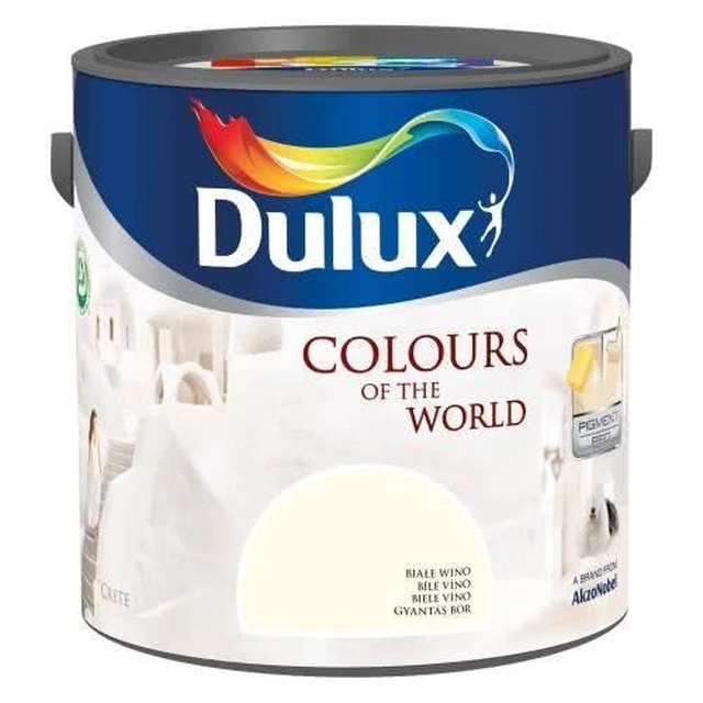Dulux Kolory Świat emulsion vitt vin 5 l