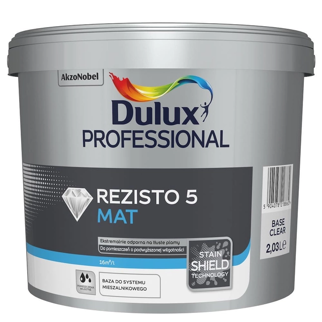 Dulux Professional REZISTO 5 Base MAT trasparente 2,03l