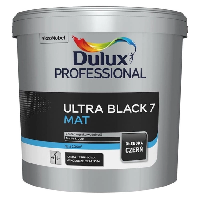 Dulux Professional ULTRA CRNA 7 MAT 5l