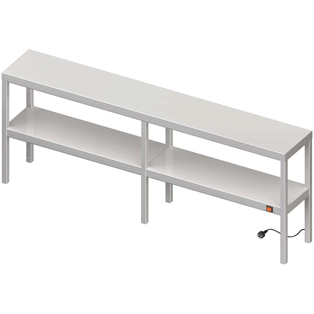 Dupla asztalfűtés hosszabbítás 1600x400x700 mm