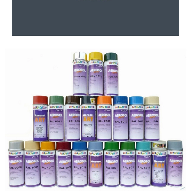 Dupli-Color aerosol ART glossy RAL 7011 dark gray 400ml (Quick-drying spray paint)