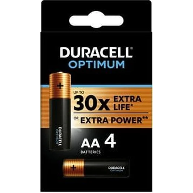 Duracell Алкална батерия Duracell OPTIMUM AA 4szt.[321|1]