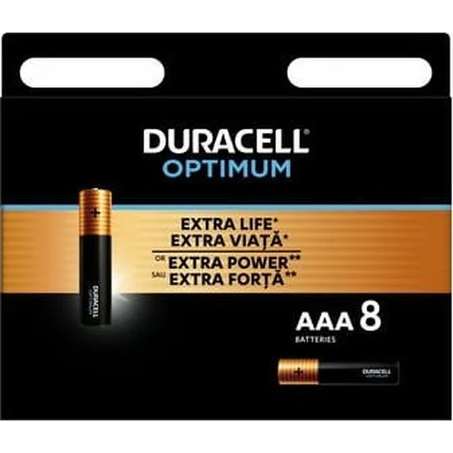 Duracell Bateria Alkaliczna Duracell OPTIMUM AAA 8szt.  [334|6]